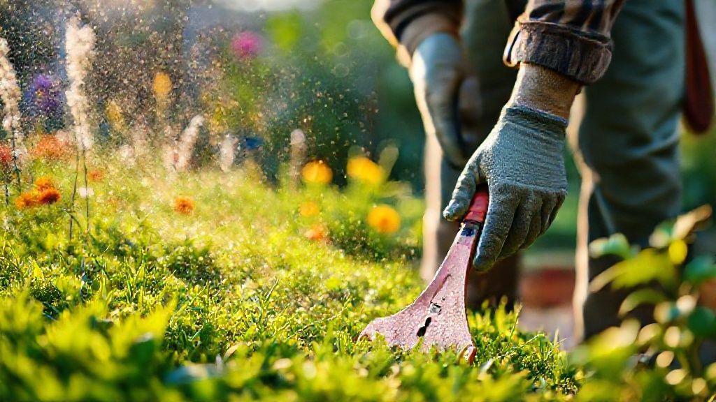 Cleaning the mower deck after mowing