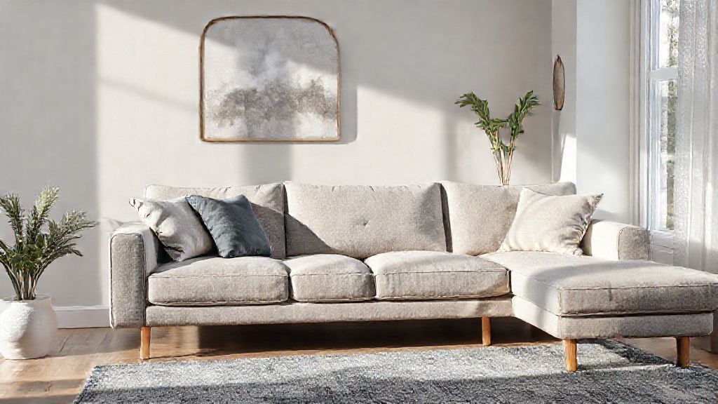 Een stoffen bank schoonmaken zonder halo's