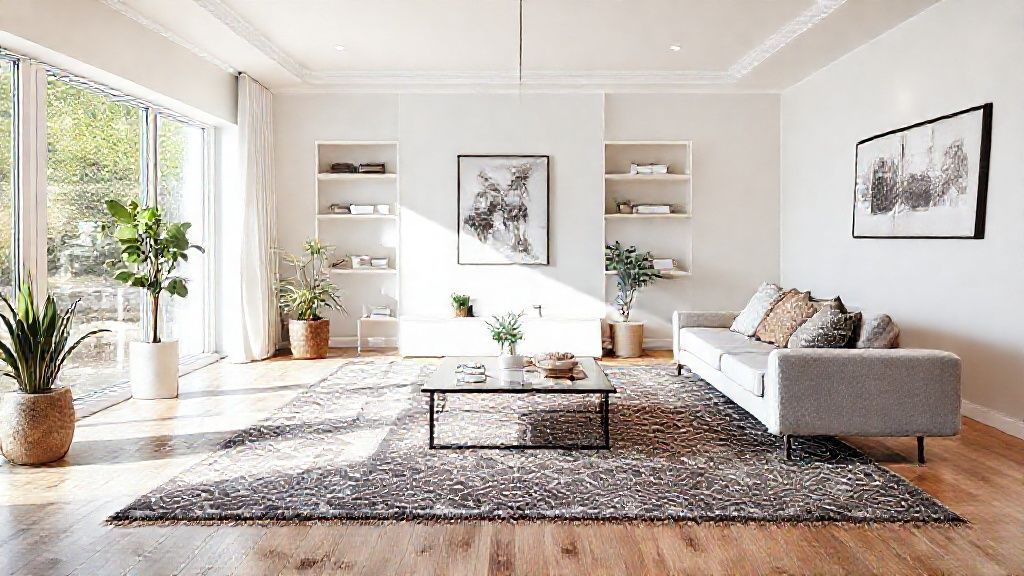 Glans van een vloerkleed herstellen zonder chemische reiniging