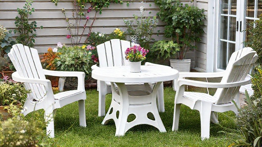 Renovating yellowed or gray white plastic garden furniture